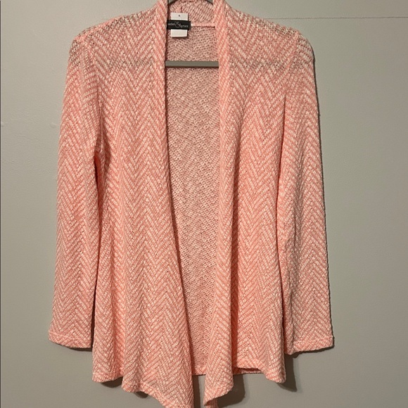 Market & Spruce Sweaters - Market & Spruce Coral Open-Front Cardigan. Small. See call out notes!!